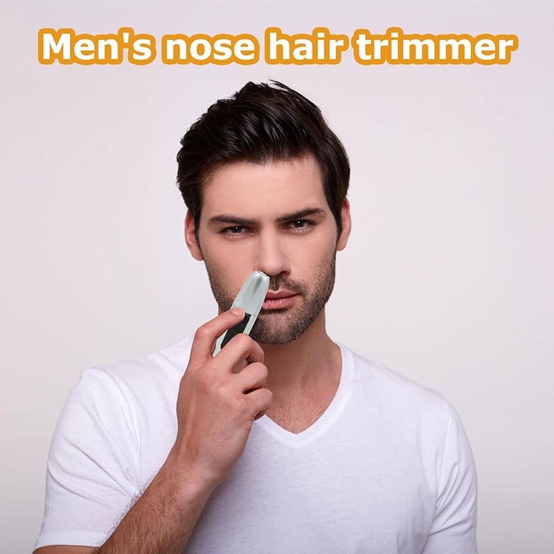 مقص شعر الأنف الكهربائي المقاوم للماء أداة تجميل محمولة للرجال للسفر - Image 3